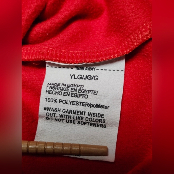 Under Armour Cherry Red Logo'd Hoodie Sweatshirt In Youth Large Size (14-16) - Picture 7 of 11